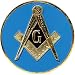 Masonic Blue Auto Emblem