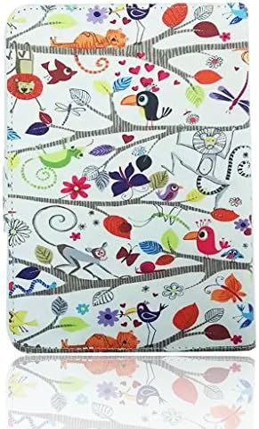 Case Guard® Animal Rainforest Jungle Motif 7" - 8" Universal Tablet Folio Case (Universal Case, Stand, Magnetic Cover Strap)