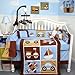 Read SoHo Happy Voyage Baby Boy Crib Nursery Bedding Set 10 Pcs Details SoHo Happy Voyage Baby Boy Crib Nursery Bedding Set 10 Pcs
