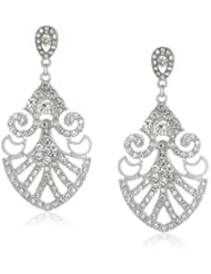 Nina Violet Crystal Drop Earrings