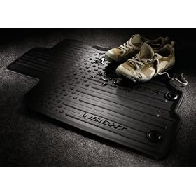 Honda Insight Black All Weather All Season Rubber Floormats - fits model 2010 - Complete set include 2 front mats and 2 rear mats
