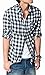 Vska Men's Plaid Flannel Shirt