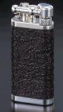 Corona Classico Silver Plate With Sandblasted Briar Wood Cigarette Lighter