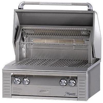 Alfresco Gas Grills LX2 30 Inch Natural Gas Grill With Rotisserie - Built In