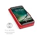 Snugg iPhone 8 Plus / 7 Plus Wallet Case – Leather Card Case Wallet with Handy Stand Feature – Legacy Series Flip Phone Case Cover in Red