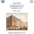 Piano Pieces 76, 79 & 116