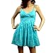 New Sexy Unique Mini Cotton baby blue Dress