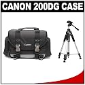 Canon 200DG Digital SLR Camera Case Gadget Bag + Tripod Accessory Kit for Canon EOS Rebel XT, XTi, XS, XSi, T1i, 50D, 40D, 5D, 7D Digital SLR Cameras