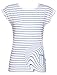Ladies TARDIS Swirl Doctor Who T Shirt from BBC Worldwide, White/Off White (Large)