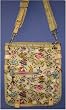 Designer Handbag - Puppy Love Design Messenger Bag (Dog Print Purse) Adjustable Strap - Khaki