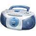 Jwin JXCD462DS Portable Dual Voltage CD Boombox with Cassette Playback and AM/FM
