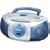 jWin JXCD462 AM/FM Portable CD Boombox With Cassette Playback