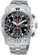 Stainless Steel Chronograph Black Dial Alarm