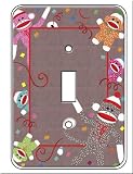 Sock Monkey Single Toggle Light Switch Plate Cover