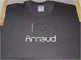 I Love Arnaud Rhinestone Shirt