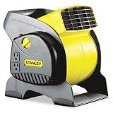 Three-Speed High-Velocity Blower Fan, Black & Yellow