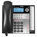 AT&T 4-Line Expandable Corded Telephone with Digital Answering System - Silver (1080)
