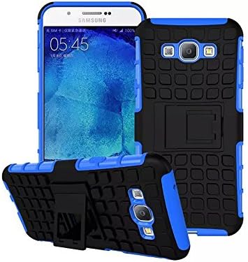 Galaxy A8 Case, [Hybrid Kickstand Flip Case]samsung Galaxy A8000 Cover[clear Drop Protection/shock Absorption]pc Back Tpubumper Armor with Key Holder (Bule & Black)
