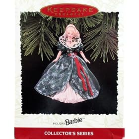 Keepsake Ornament, Holiday Barbie, Collector's Series, Third in the Holiday Barbie Series. Handcrafted, Dated 1995