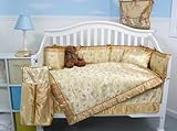 Golden Asian Silky Baby Crib Nursery Bedding Set 10pcs