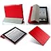 Invision� RED iPad 2 Smart Case CoverTM - Full Grade leather (PU) with Satin Inner Cloth - PREMIUM QUALITY & SUPERIOR DESIGN FEATURES, AUTO SLEEP/WAKE FUNCTION AS STANDARD.