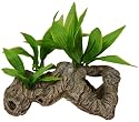 Blue Ribbon Pet 957582 Rock Tunnel with Silk Plants A