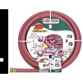 Gilmour 18 Series Reinforced Rubber Hose 5 8 Inch x 75 Feet Red #18-58075 by Gilmour