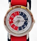Reflex - Boys Boxed Red/Blue Time Tutor/Teacher Velcro Watch