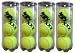 PRESSURIZED PRACTICE TENNIS BALLS, YELLOW MIX BLEMS.(1 DOZEN=4 TUBES OF 3 BALLS=12 BALLS)