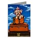 Yorkshire Terrier on Vintage Louis Vuitton Luggage Notecard Set