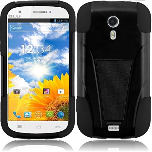 HRW T-Stand Case compatible with Blu Studio 5.0 ,Black/Black