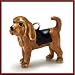 MiniPets Sterling Silver Enamel Bloodhound Dog Charm