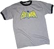 Batman Vintage Bat-Cape Logo Adult Ringer T-Shirt