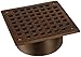 Jones Stephens D6096WB 3-1/2 X 5" Old World Bronze Square Spud Strainer