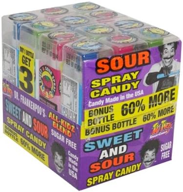 TOO TARTS ALL KIDZ BLEND SWEET &amp; SOUR SPRAY CANDY - Bottle 12ct 2 UNIT PACK