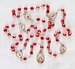 Chaplet of the Five Wounds of Jesus Rosary - 18in. Chain - IMPORTED FROM ITALY