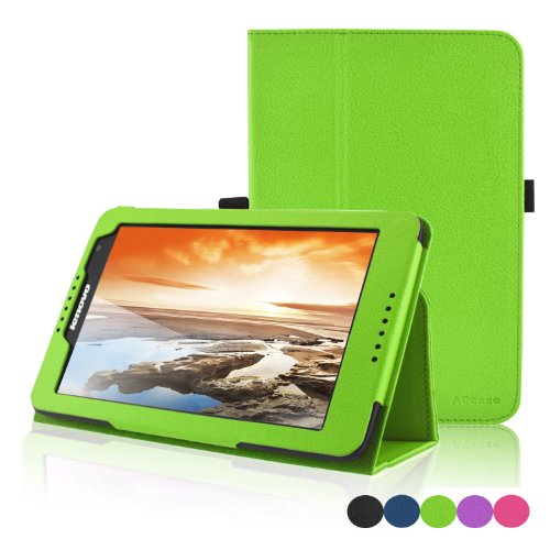 Lenovo IdeaTab A8-50 Case - ACcase Lenovo Ideatab A8-50 Protective Case - Standing PU Leather Cover Case for Lenovo Ideatab A8-50 8-inch 16 Gb Tablet(2014) with Auto Wake Sleep Function - Apple Green