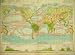 1898 MAP WORLD VEGITATION ASIA AUSTRALASIA AMERICA