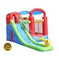 Bounceland Wet or Dry Inflatable Bounce House With Ballpit - Red/ Blue/ Yellow