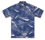 Tori Richard Vintage Reprint White Caps S/S Tropical Hawaiian Aloha Shirt