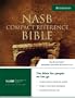 NASB Compact Reference Bible, Black w/Snap Flap