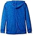 Derek Heart Girls' Drop Shoulder L/SLV Exposed Zip Hi-Low Hem Hoodie+ Kangaroo Pkt & Chest