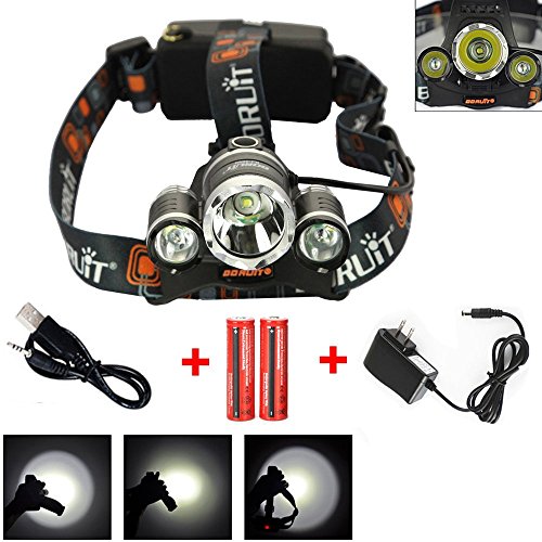iMeshbean-3--CREE-8000-Lumen-Brightest-Headlamp-XML-3-x-T6-LED-Headlight-18650-Light-Charger-Battery-USA