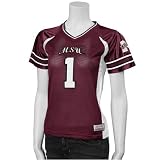 Mississippi State Bulldogs #1 Ladies Maroon Football Jersey