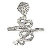 Large Silver Cobra Arm Cuff