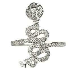 Large Silver Cobra Arm Cuff