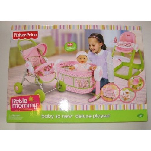 fisher price chairs:Fisher Price Little Mommy Baby So New Deluxe Playset