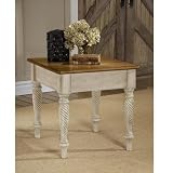 Wilshire Antique White Finish End Table