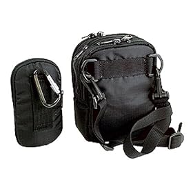 Cross Body Messenger Bag with Multi Pockets (Black) for Small Devices or Smart Phones