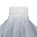 TBB Double Ribbon Edge Bridal Wedding Veils with Comb for Bride